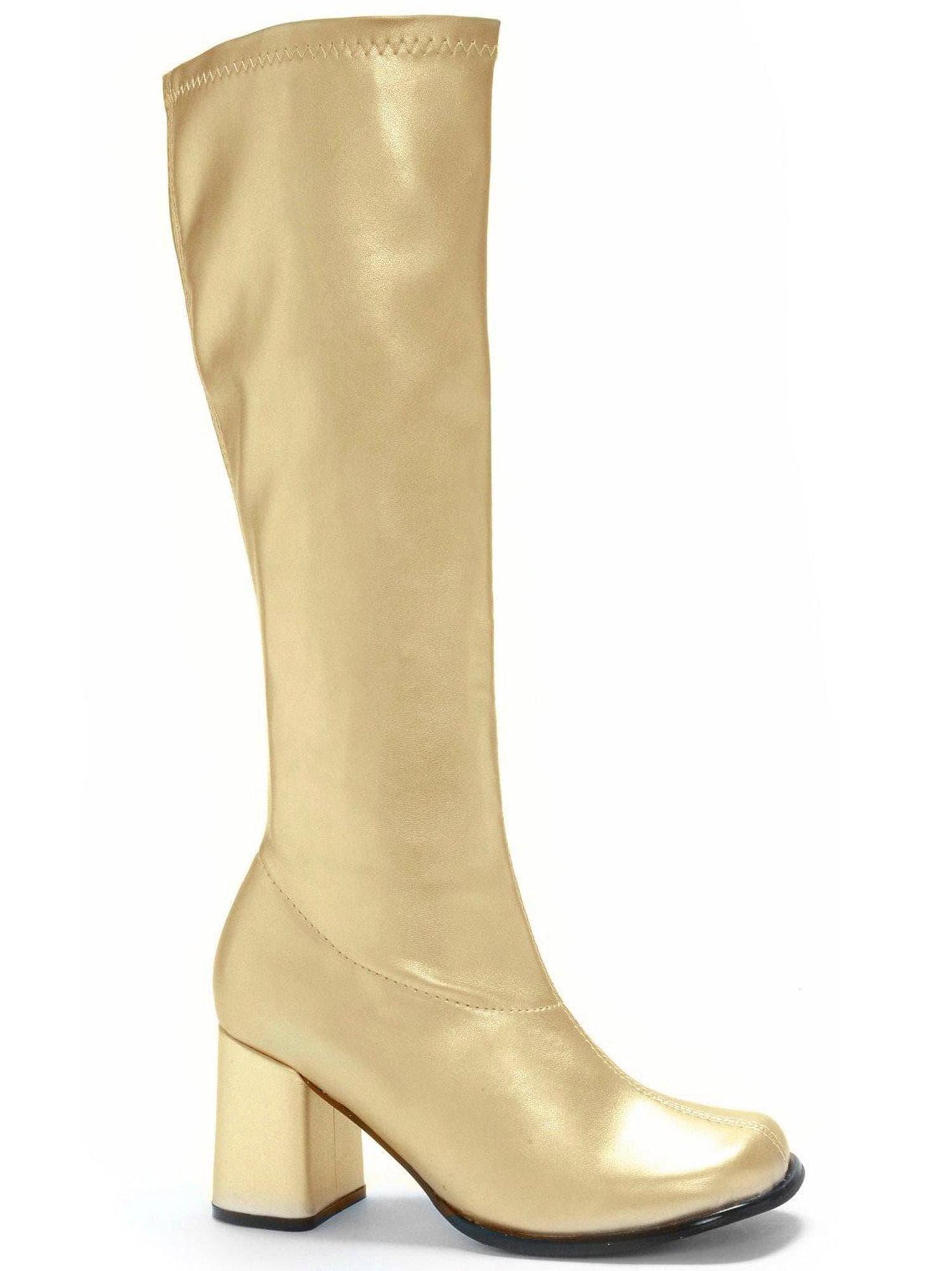 Adult Gold Metallic Go Go Boots - costumes.com