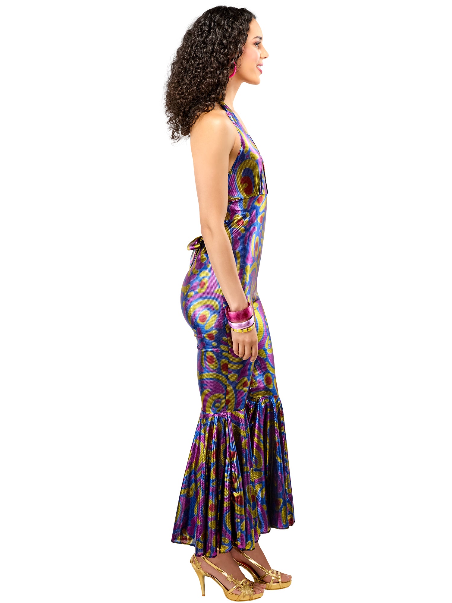 Women's 1970's Funky Disco Jumpsuit Costume - costumes.com