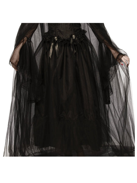 Women's Black Tulle Soulless Gothic Skirt
