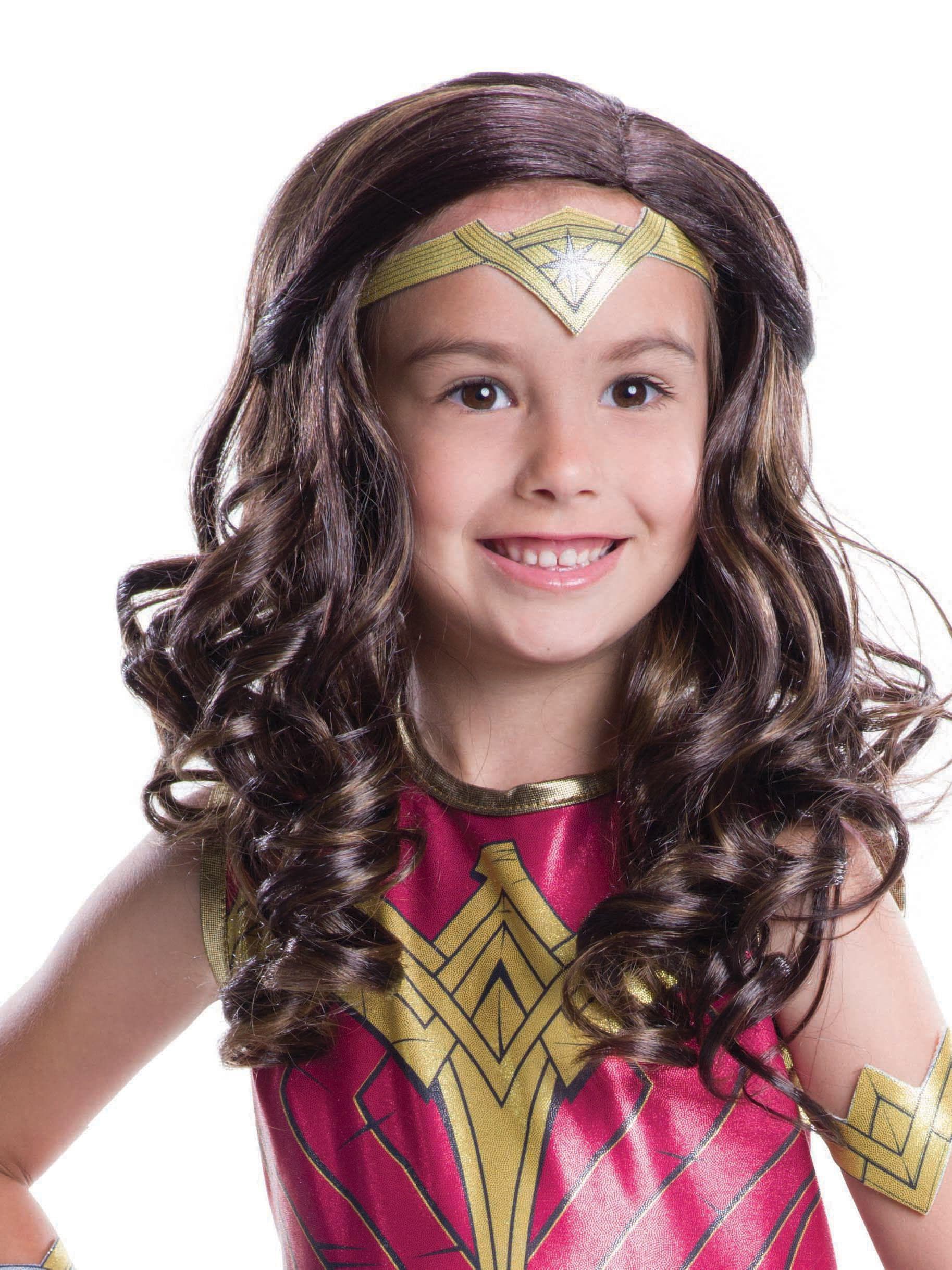Justice League: Wonder Woman child wig - costumes.com