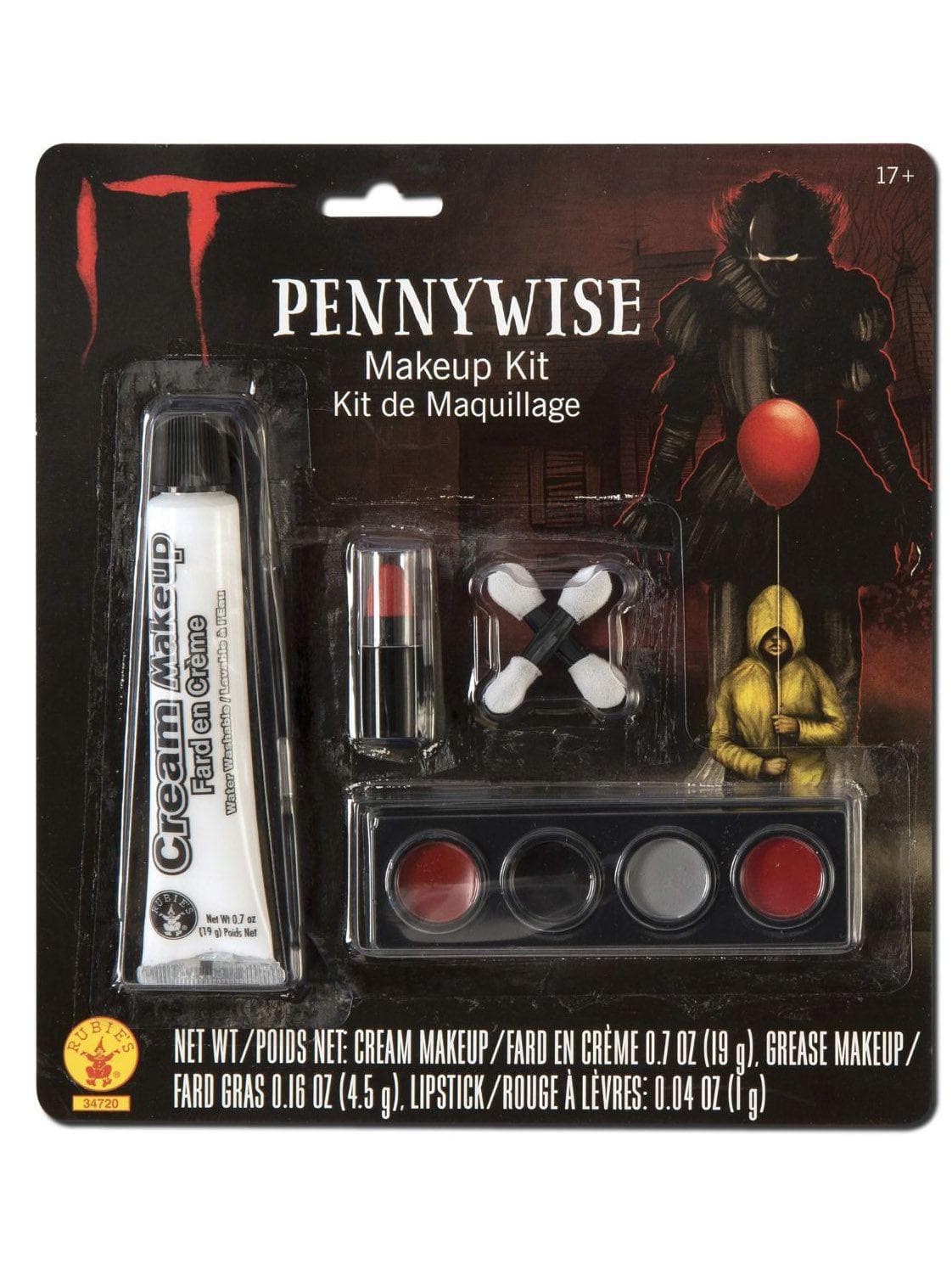 Adult It Pennywise Makeup Set - 2017 Movie - costumes.com