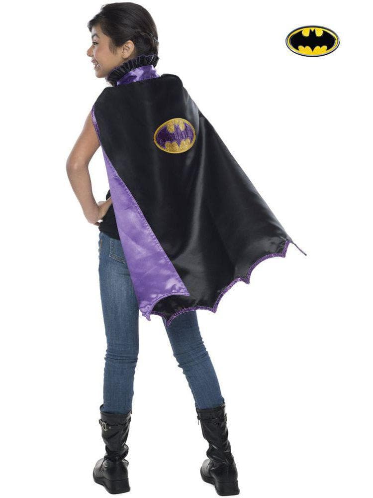Kids' Black and Purple DC Comics Batgirl Cape - costumes.com