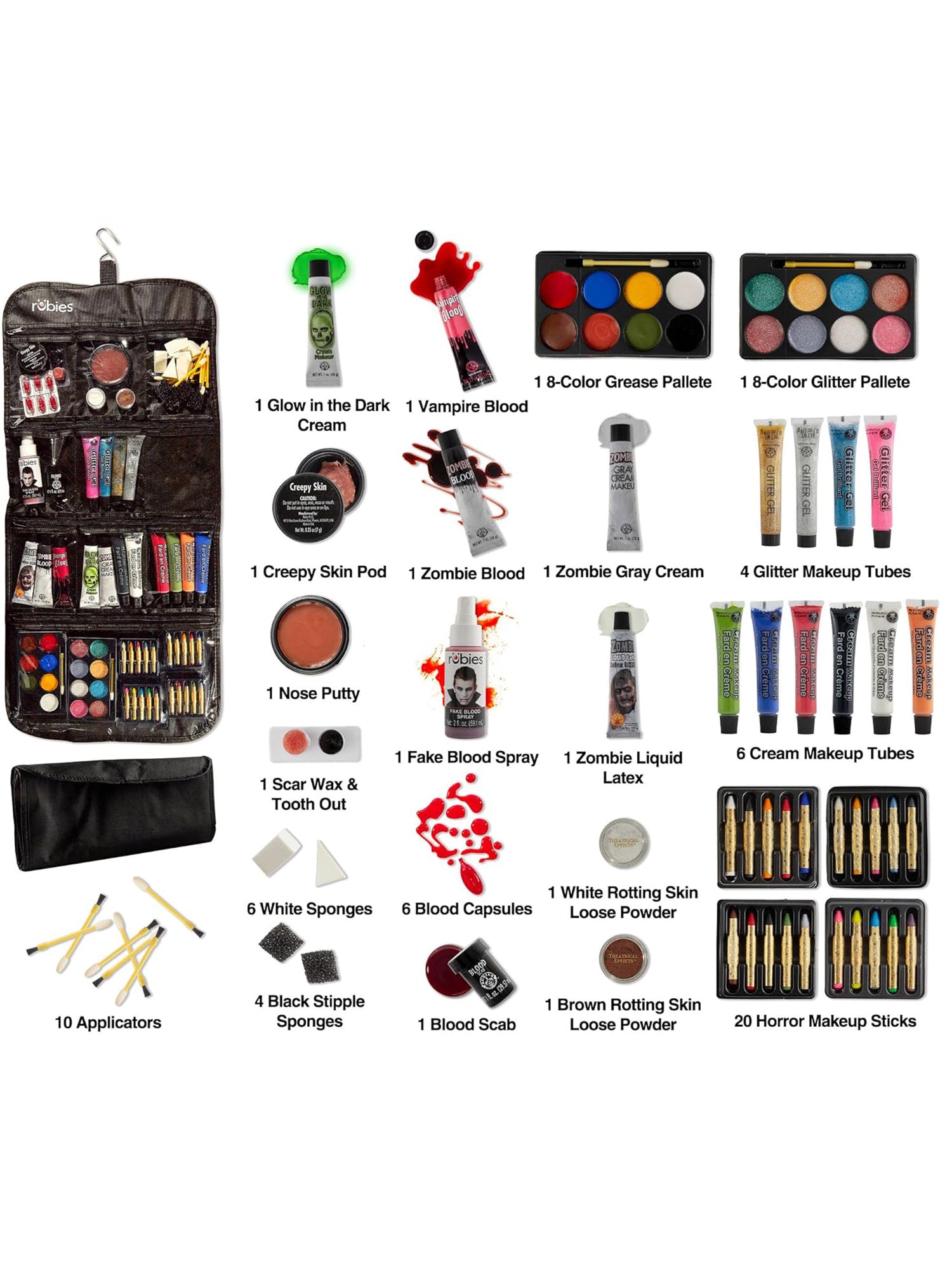 Complete Halloween Makeup Set - Deluxe - costumes.com