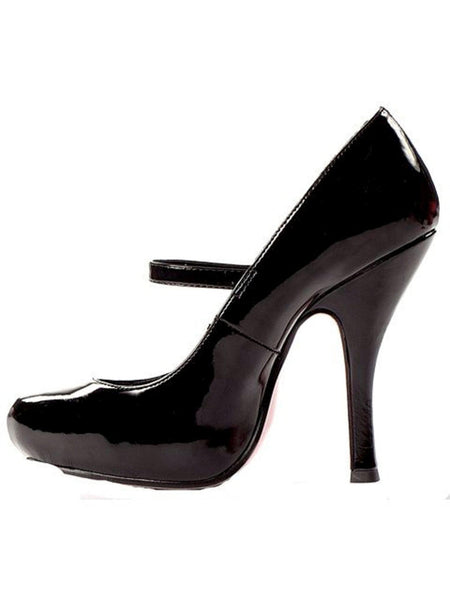Adult Black Patent Heeled Maryjane Shoes