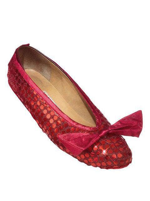 Adult Red Sequin Wizard of Oz Dorothy Shoe Covers - costumes.com
