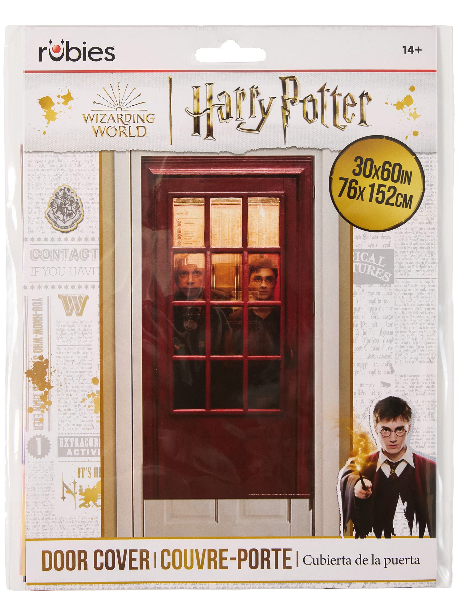 60-inch Harry Potter Telephone Booth Front Door Cover Decoration - costumes.com