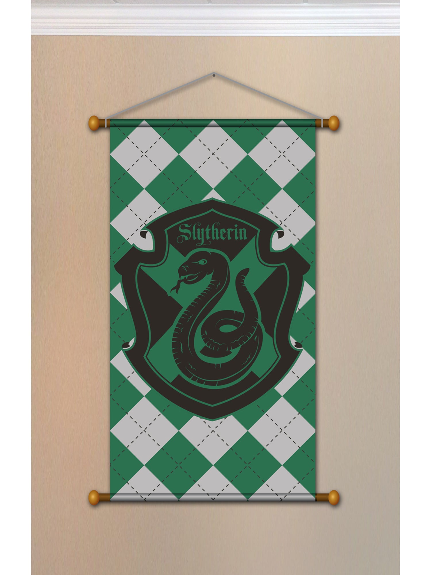 33-inch Harry Potter Slytherin House Banner - costumes.com