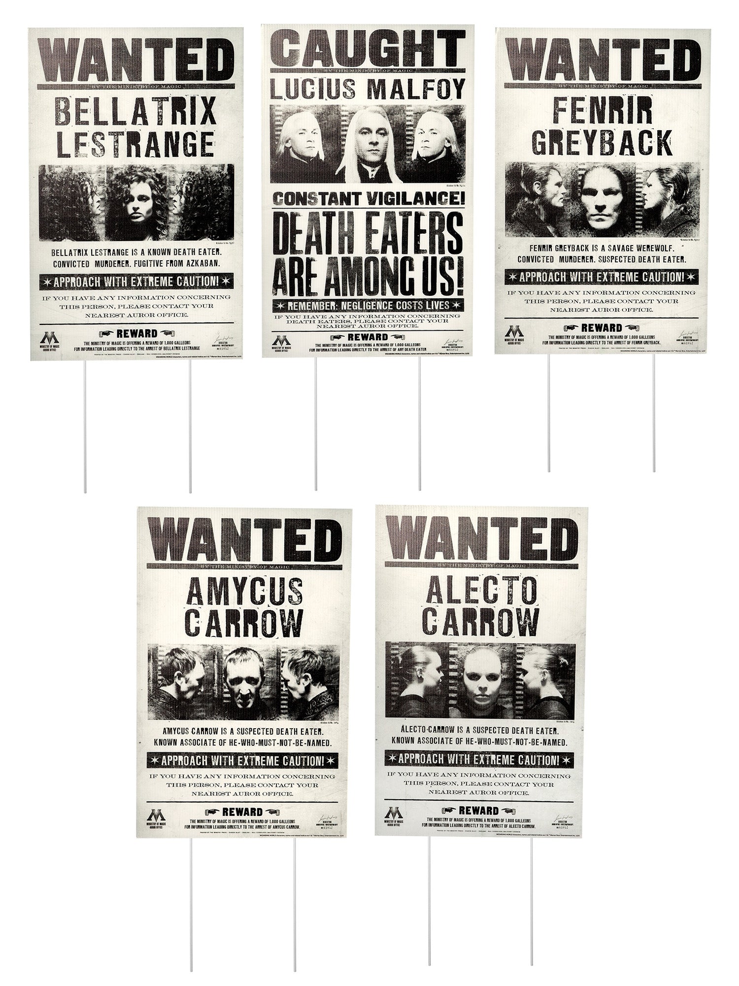 Harry Potter Wanted Signs Lawn Decoration - costumes.com