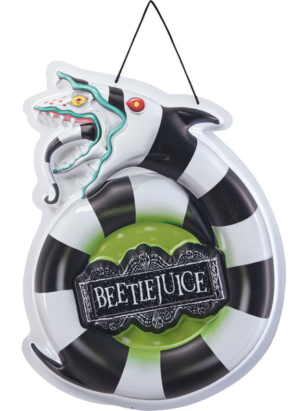 Beetlejuice Sandworm Front Door Wreath Decoration