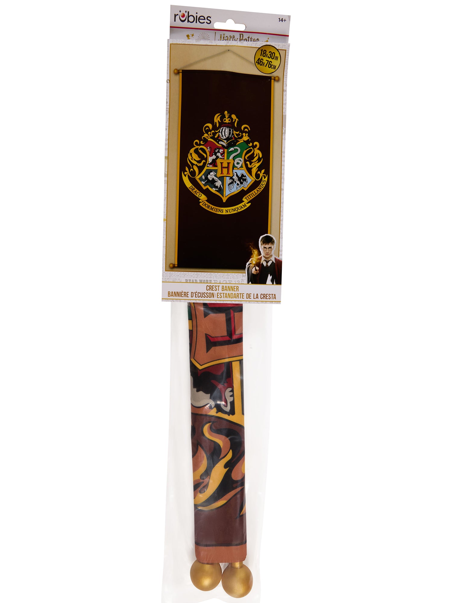 33-inch Harry Potter Hogwarts Crest Hanging Banner Decoration - costumes.com