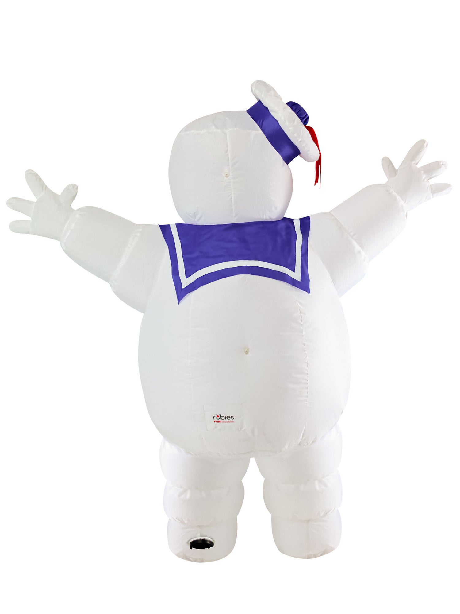 5.5 Foot Ghostbusters Classic Stay Puft Marshmallow Man Halloween Inflatable Lawn Decoration - costumes.com