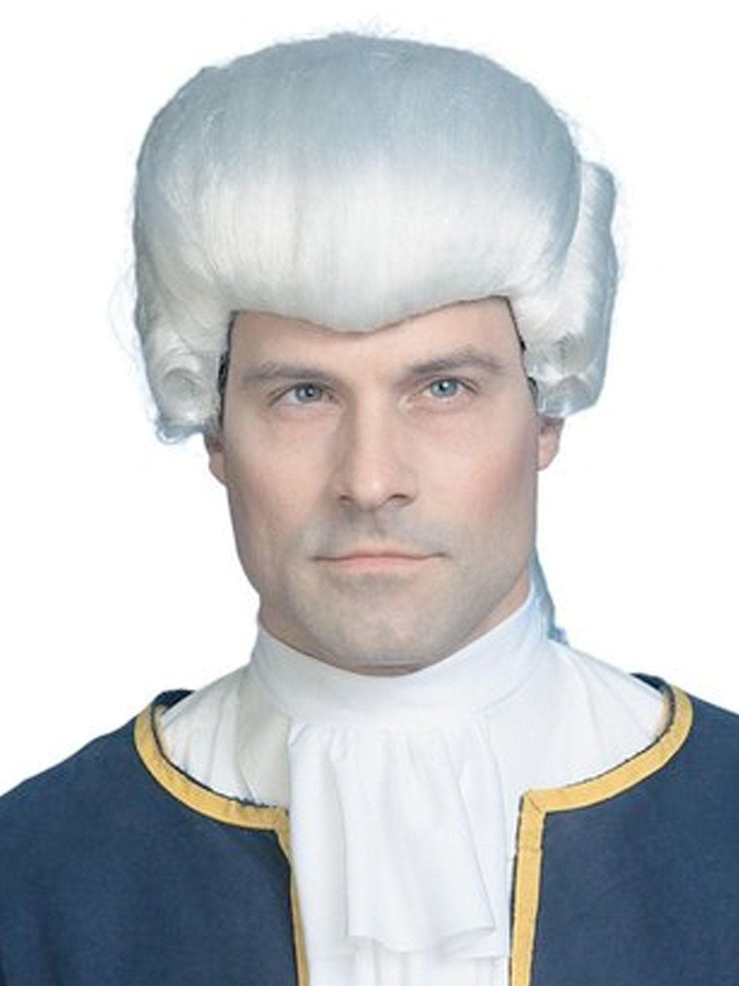 Men's White Colonial Wig