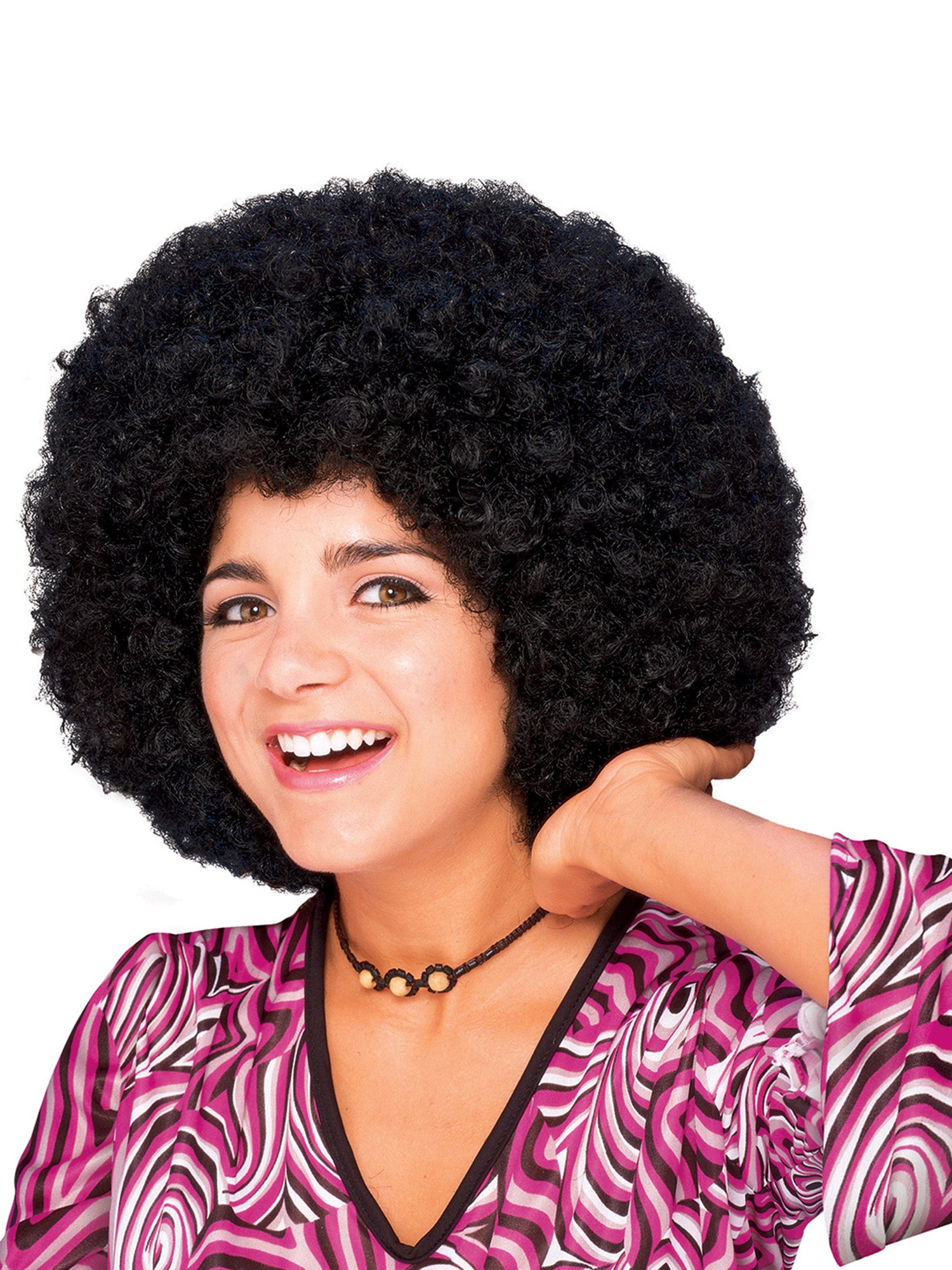 Adult Black Super Curl Wig - costumes.com