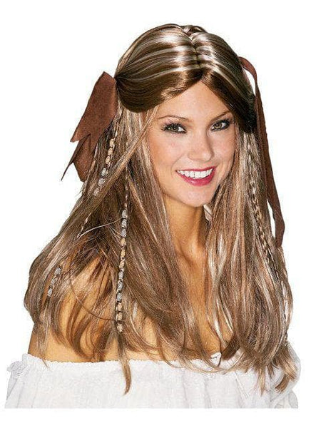 Women's Blonde Caribbean Wench Pirate Wig