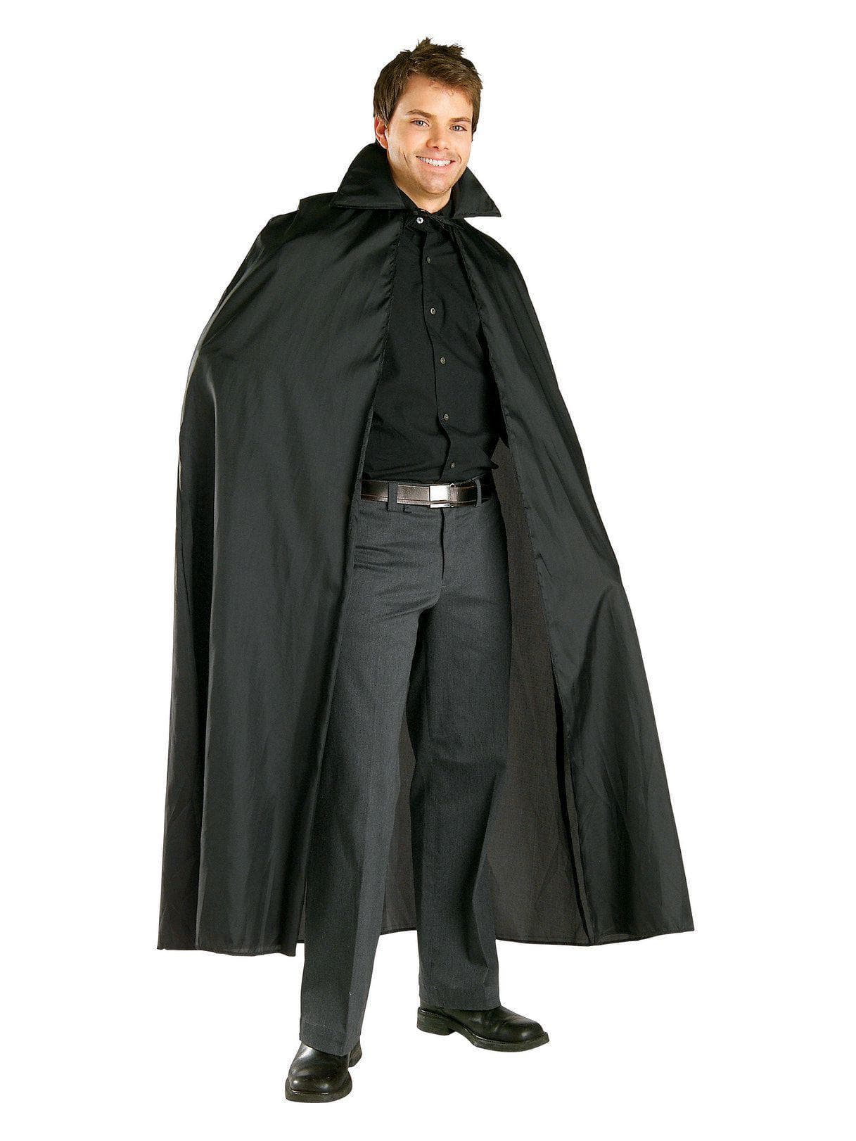 Black Satin Cape - costumes.com