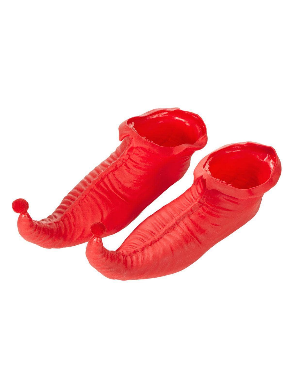 Adult Red Elf Shoes - costumes.com