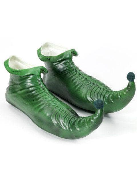 Adult Green Elf Shoes - costumes.com
