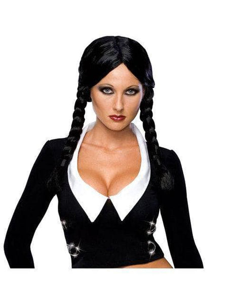 Women's The Addams Family Wednesday Wig - Deluxe