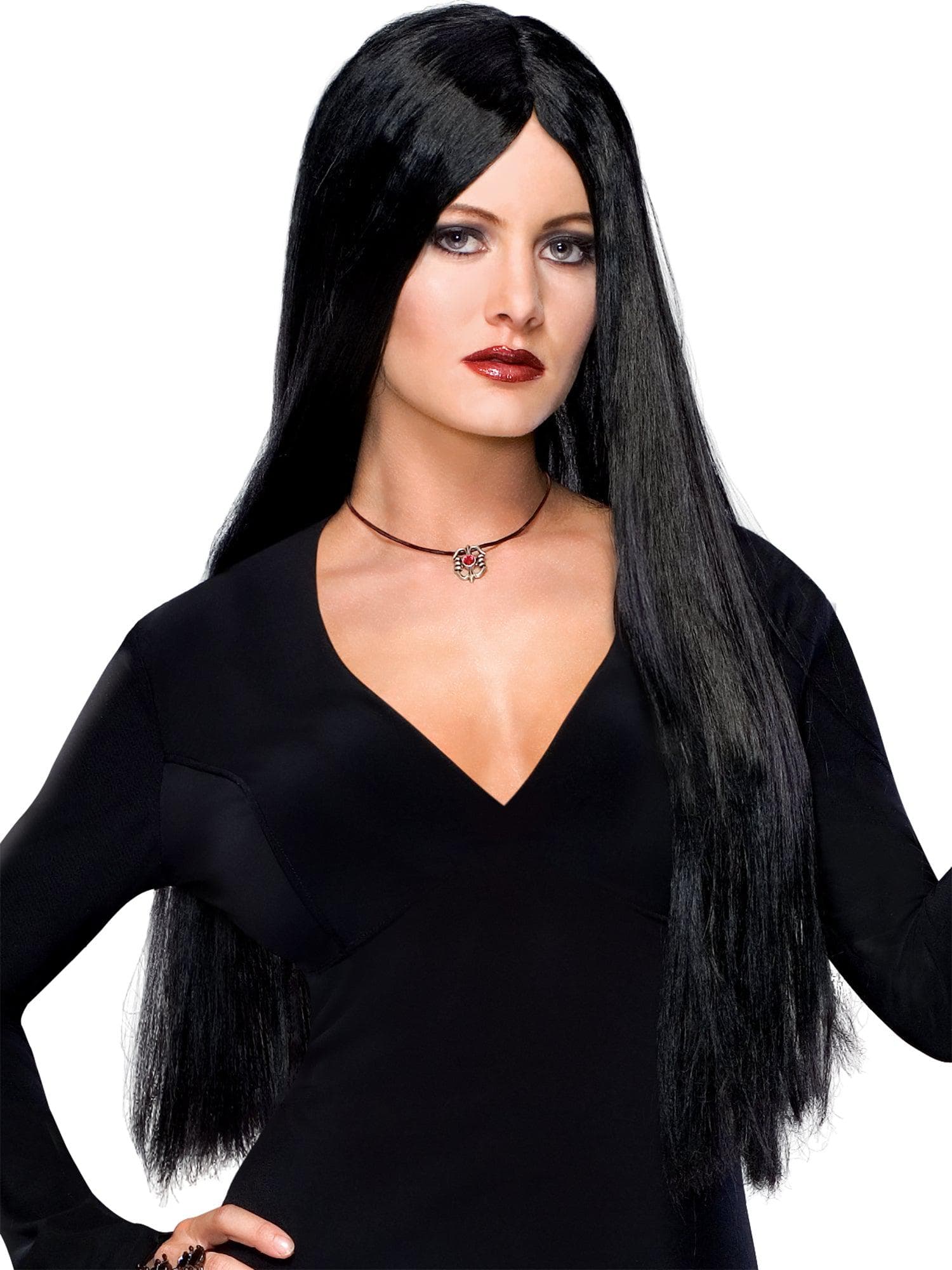 Women's The Addams Family Morticia Wig - Deluxe - costumes.com