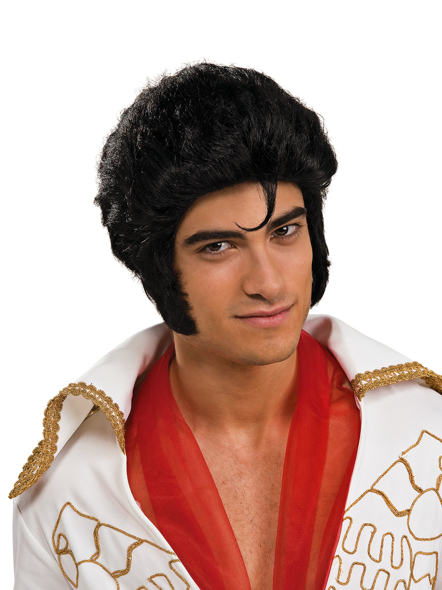 Men's Black Elvis Wig - costumes.com