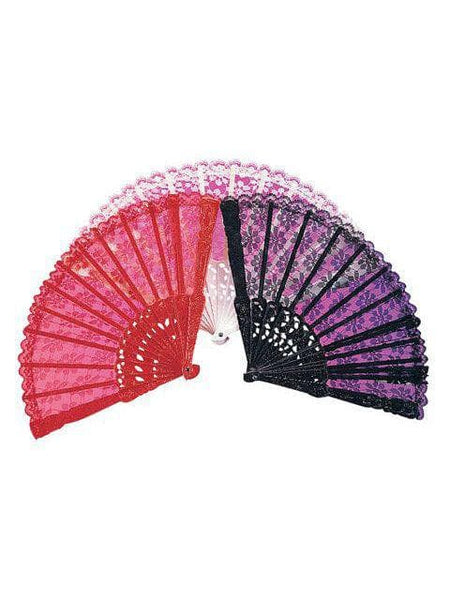 Women's Black Lace Collapsible Folding Fan