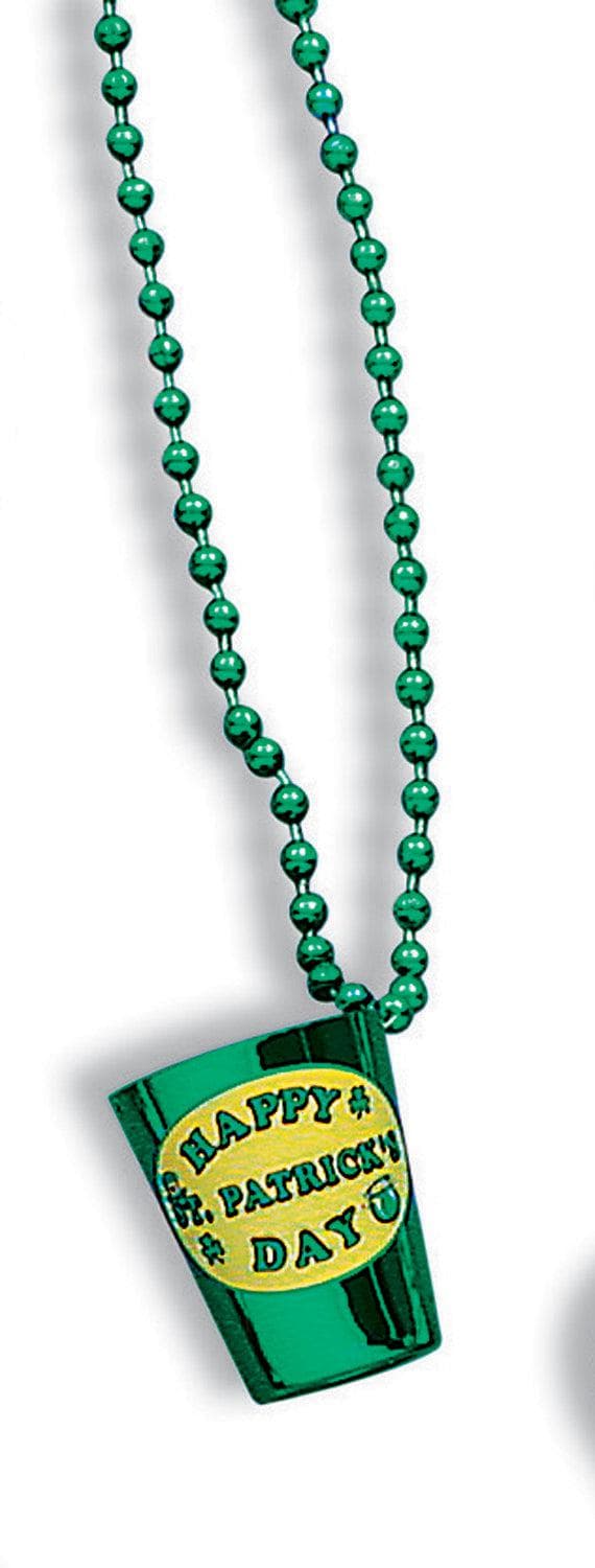St. Pat's Shot Glass Beads - costumes.com