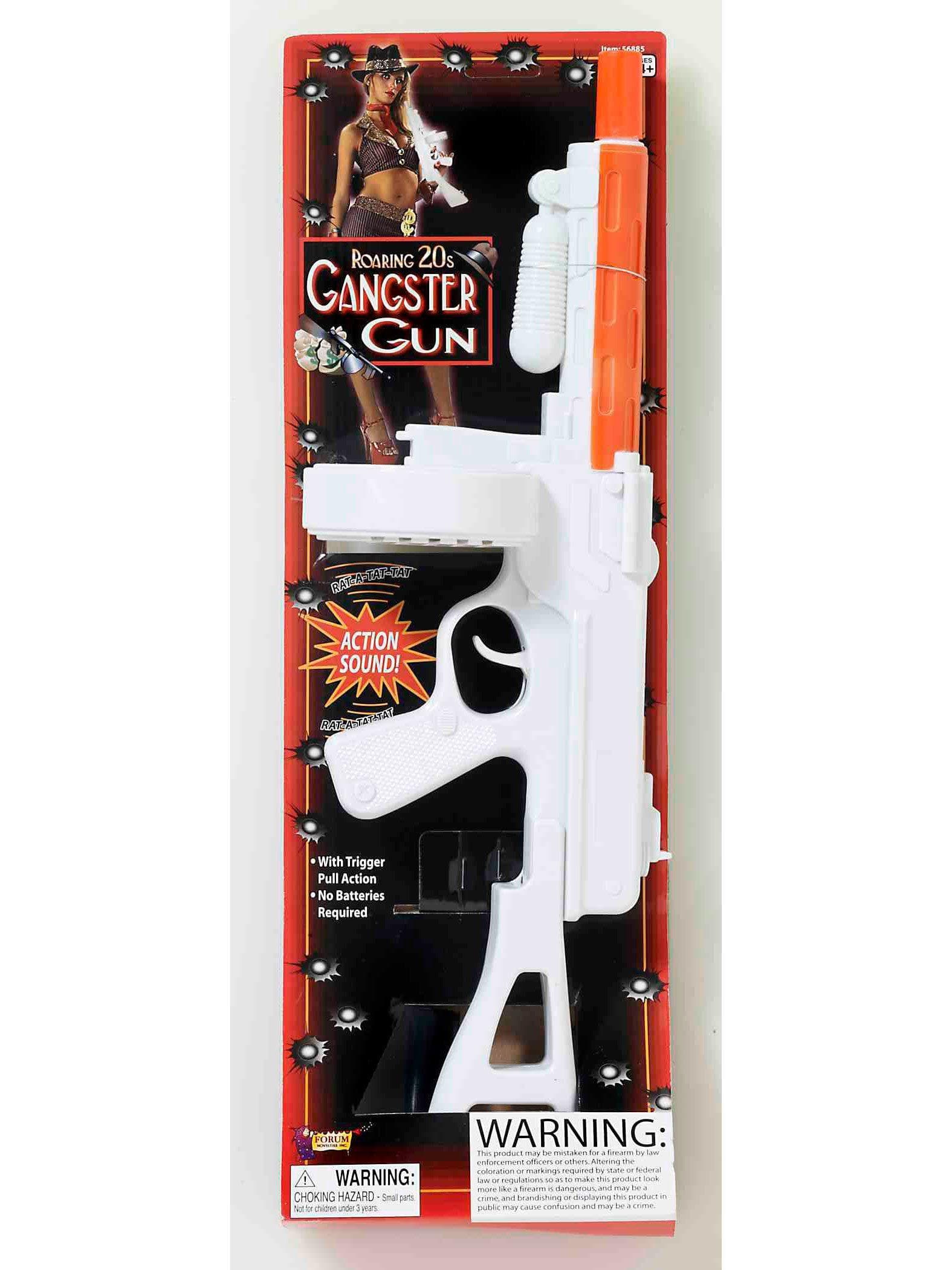 Adult White Roaring 20's Gangster Tommy Gun Prop - costumes.com