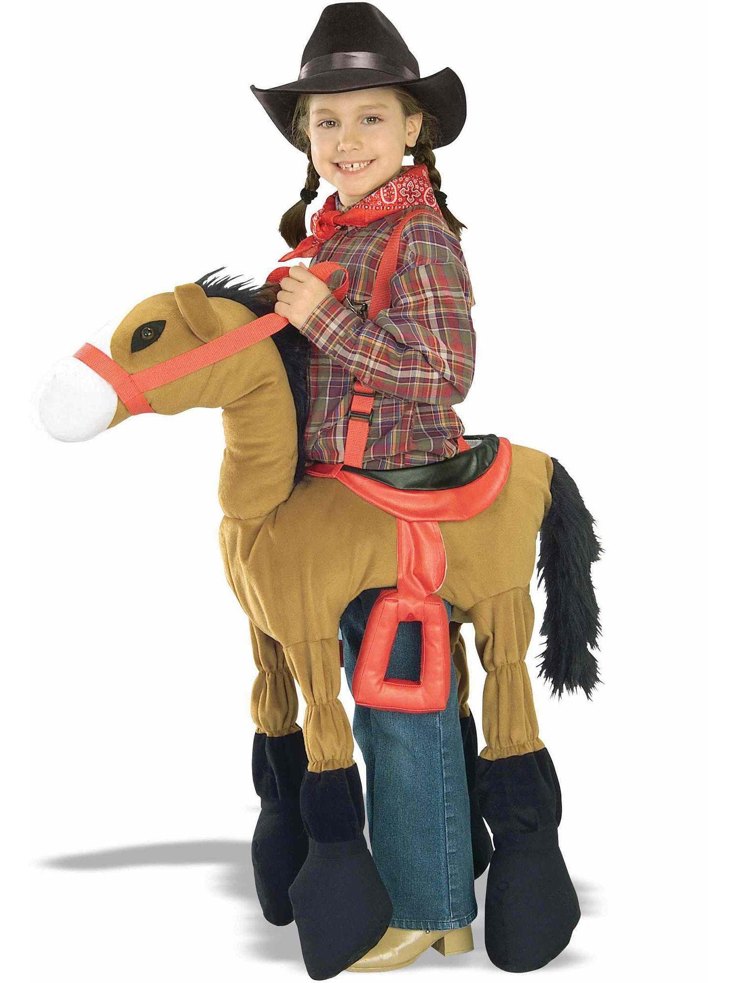 Kids' Brown Saddle Up Ride In Horsey Costume - costumes.com