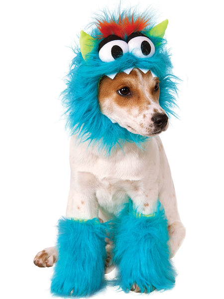 Blue Monster Pet Headpiece and Leg Fluffies