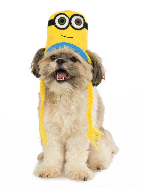 Despicable Me Minion Bob Knit Pet Hat with Tassles