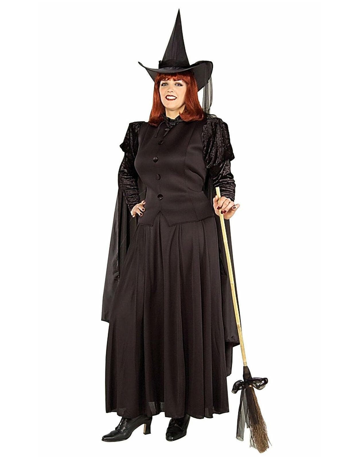 Women's Plus Size Black Classic Witch Costume - costumes.com