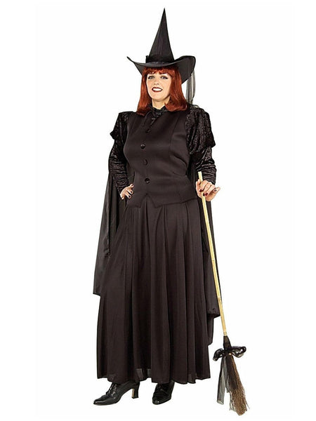 Women's Plus Size Black Classic Witch Costume