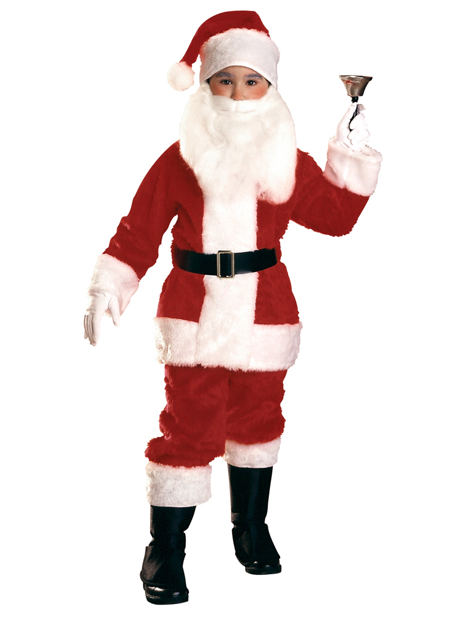Boys' Plush Santa Suit Costume - costumes.com