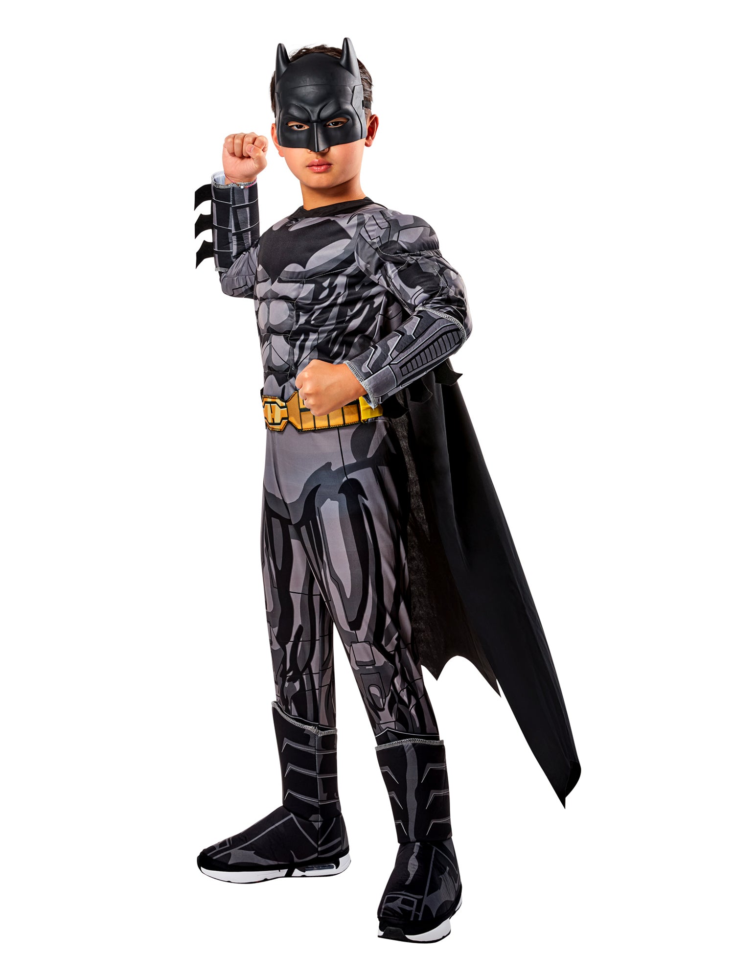 Boys' DC Comics Batman Padded Jumpsuit Costume - Deluxe - costumes.com