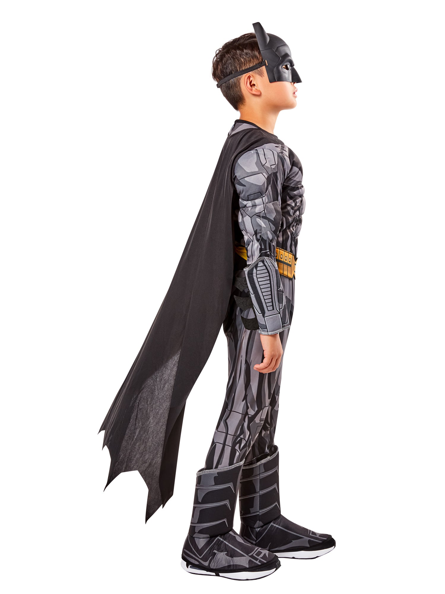 Boys' DC Comics Batman Padded Jumpsuit Costume - Deluxe - costumes.com