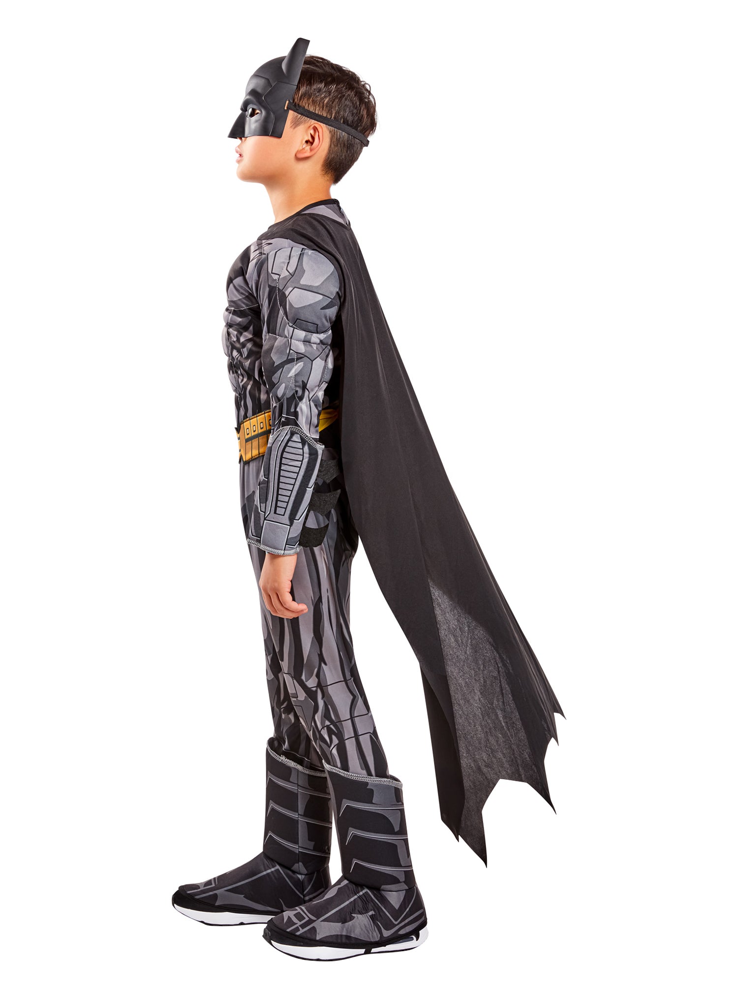 Boys' DC Comics Batman Padded Jumpsuit Costume - Deluxe - costumes.com