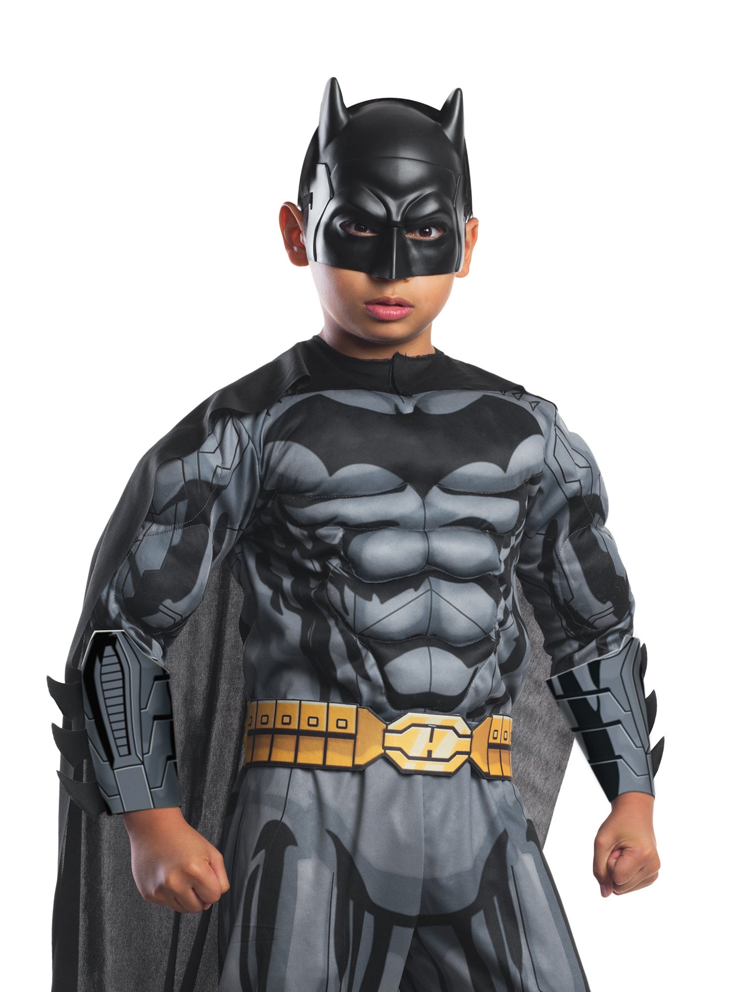Boys' DC Comics Batman Padded Jumpsuit Costume - Deluxe - costumes.com