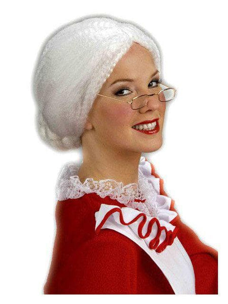 Women's White Miss Santa Wig