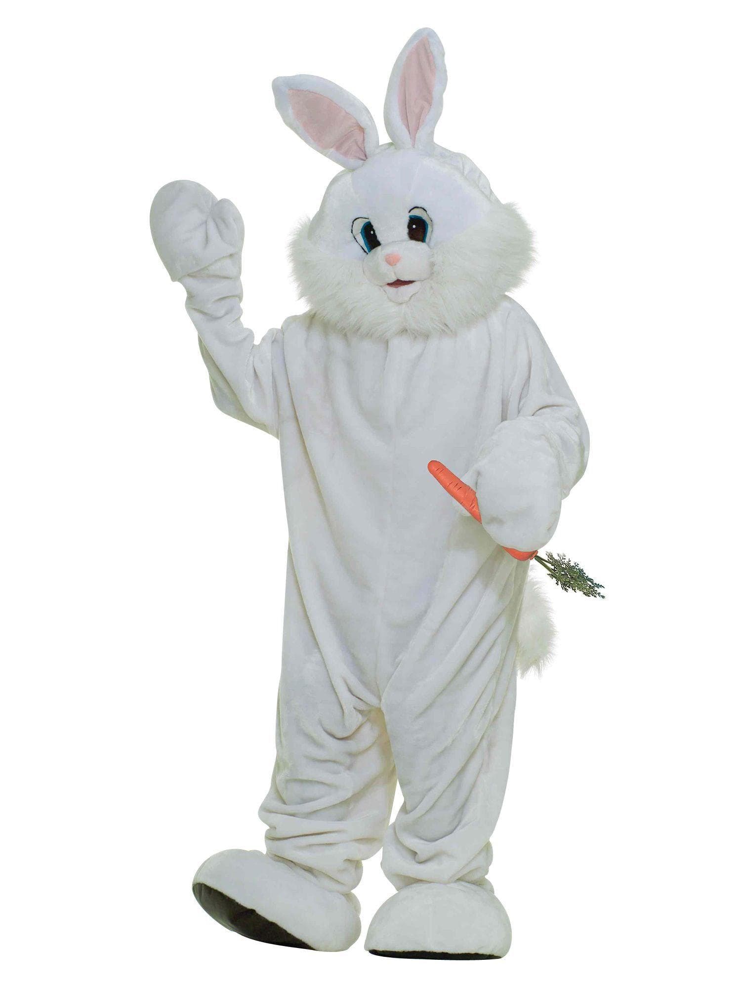 Adult Plush White Easter Bunny Costume - costumes.com