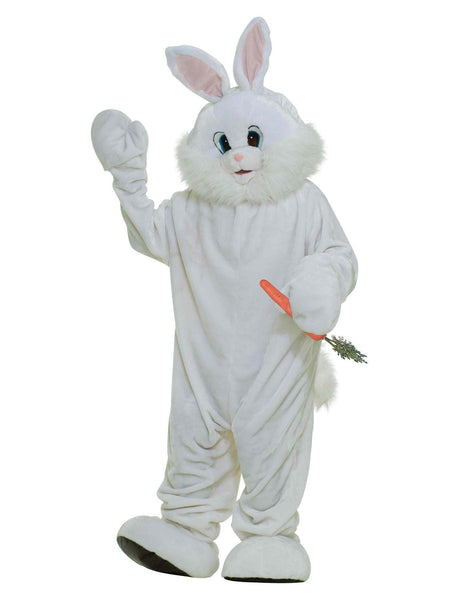 Adult Plush White Easter Bunny Costume