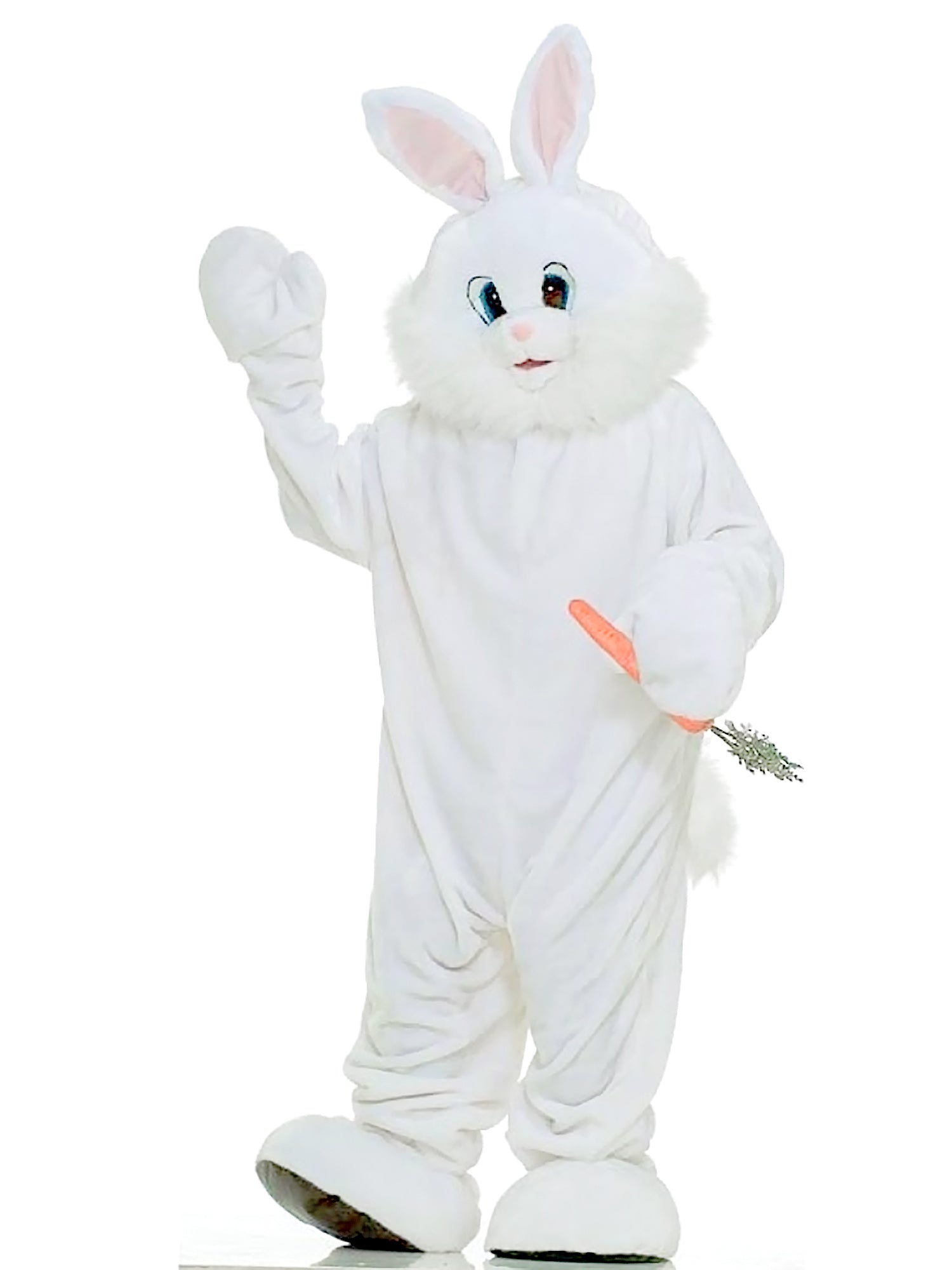 Adult Plush White Easter Bunny Costume - costumes.com