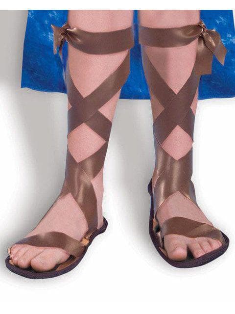 Kids Brown Gladiator Flat Sandals - costumes.com