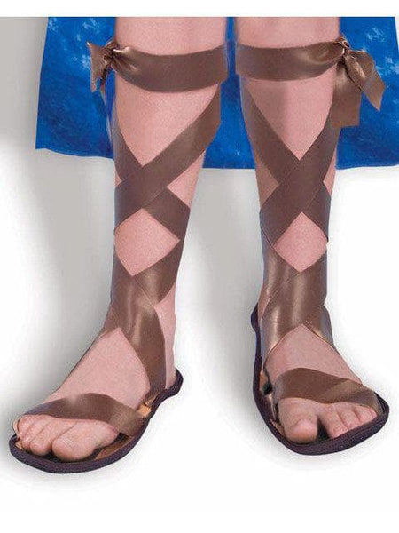 Kids Brown Gladiator Flat Sandals