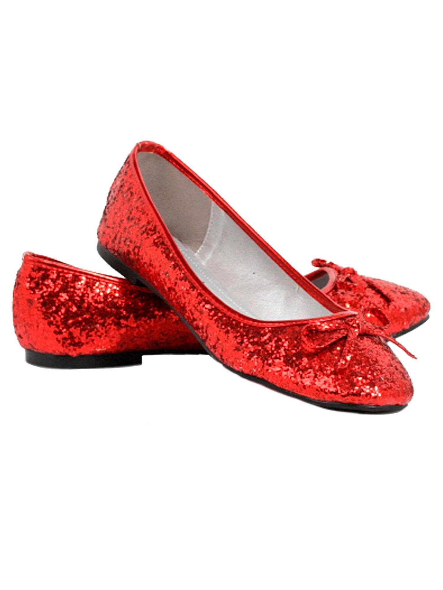 Adult Red Sparkle Ballet Shoes - costumes.com