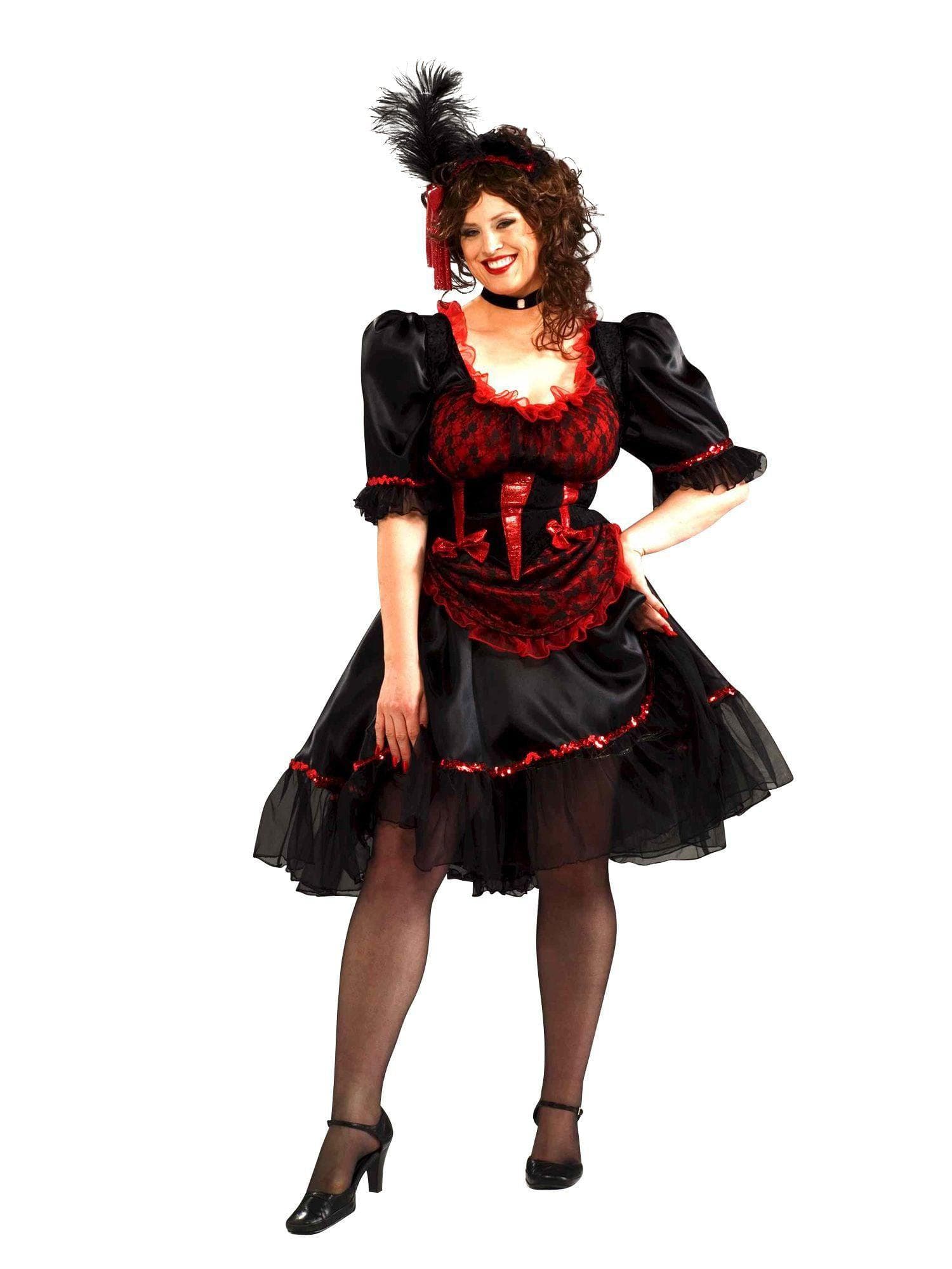 Women's Plus Size Wild West Saloon Girl Costume - costumes.com