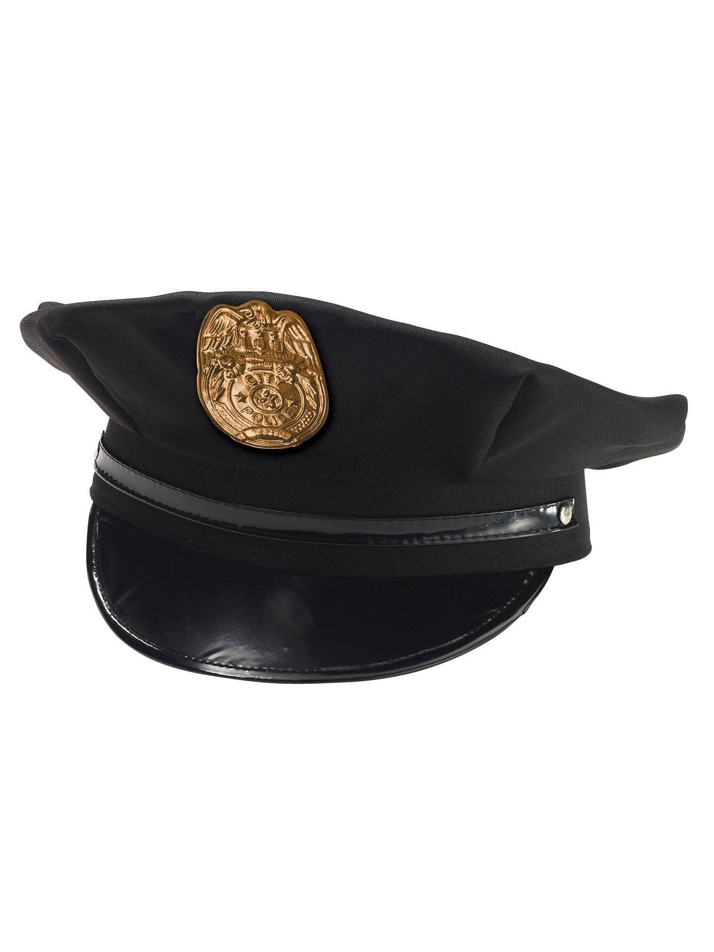Kids' Black Police Chief Hat - costumes.com
