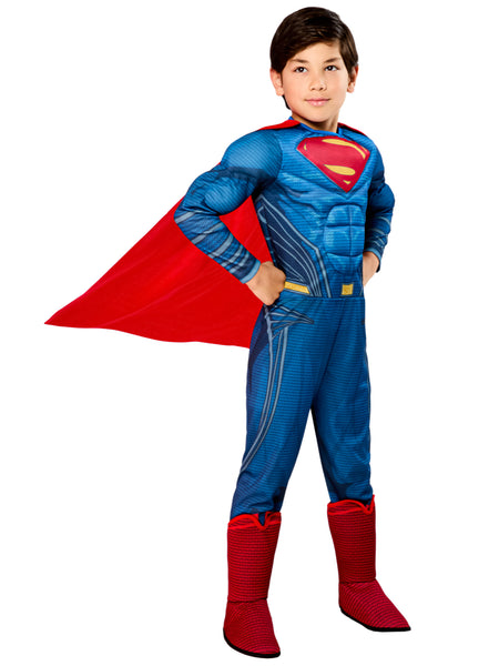 Boys' Justice League Superman Muscle Chest Costume - Deluxe