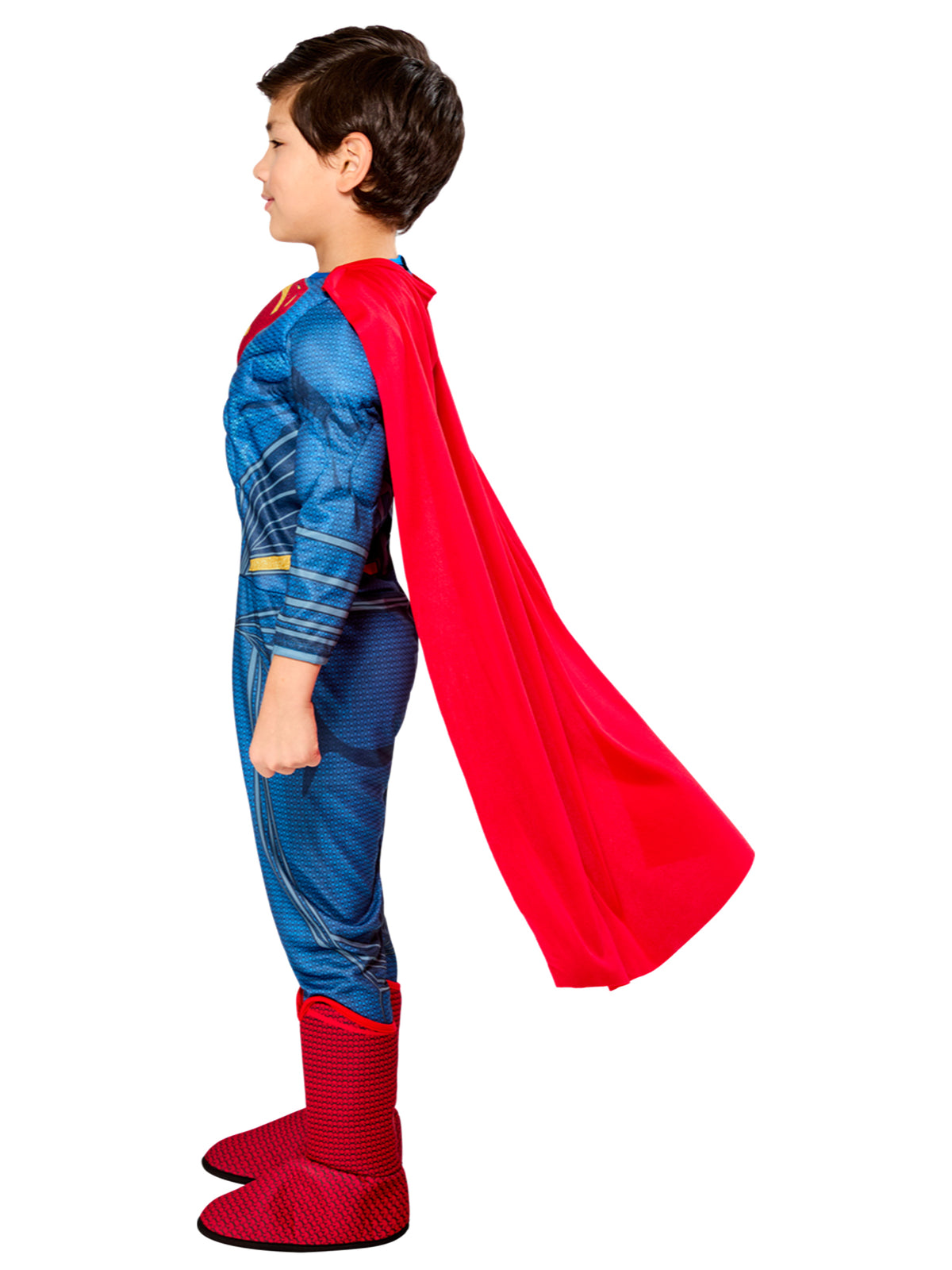Boys' Justice League Superman Muscle Chest Costume - Deluxe - costumes.com