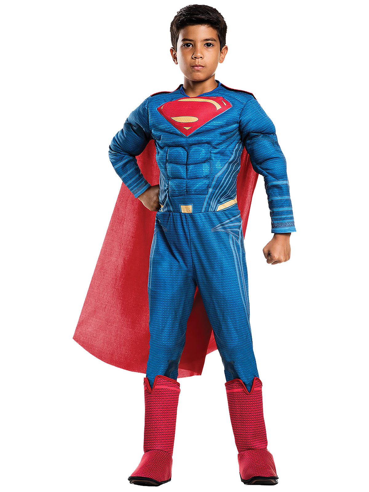 Boys' Justice League Superman Muscle Chest Costume - Deluxe - costumes.com