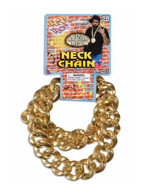 Adult Gold Large Link Chain Necklace - costumes.com